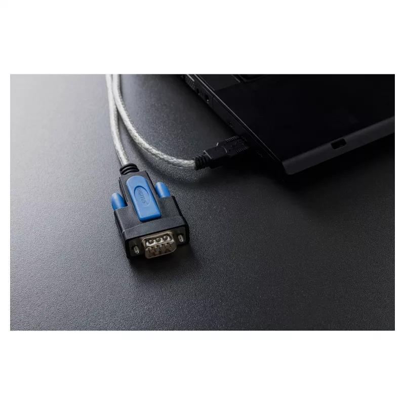 USB 2.0 na RS232 adaptérový kábel DIGITUS DA-70170, FTDI čipset, 1,8 m, USB Type-A na DB9