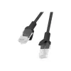 Sieťový kábel LANBERG PCU5-10CC-0025-BK RJ-45 Cat5e U/UTP 0,25 m čierny