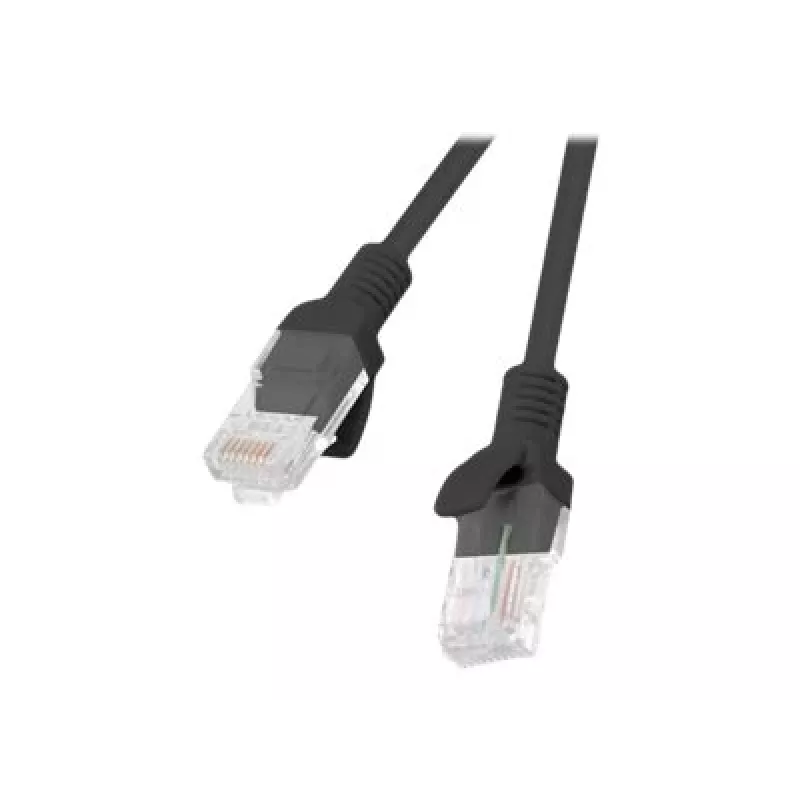 Sieťový kábel LANBERG PCU5-10CC-0025-BK RJ-45 Cat5e U/UTP 0,25 m čierny