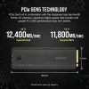 CORSAIR MP700 PRO - SSD - 1TB - interný - M.2 2280 - PCI Express 5,0 x4 (NVMe) - 256-Bit-AES (CSSD-F1000GBMP700PRO)