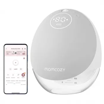 Odsávačka mlieka Momcozy M9 single sivá