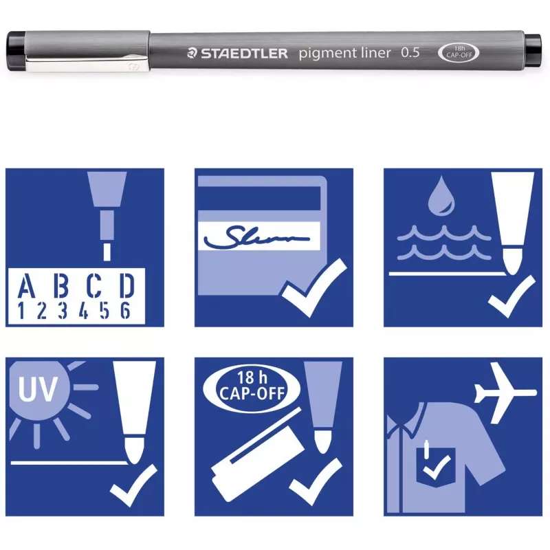 Fineliner Staedtler Pigment Liner 308 červený