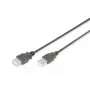 Digitus - USB predlžovací kábel - USB Type-A, 4-pin (M) - USB Type-A, 4-pin (W) - 3,0 m (USB / USB2.0) - čierny (AK-300202-030-S)