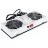 ROLINE ventilátorová jednotka 26.21.0019 — 2 ventilátory pre 19-palcovú nástennú skriňu, sivá