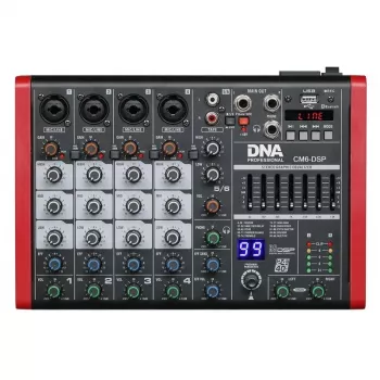 Zvukový mixér DNA CM6-DSP USB MP3 Bluetooth