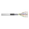 Sieťový kábel Digitus CAT 6 SF/UTP krútená dvojlinka patch kábel metráž 305 m sivý