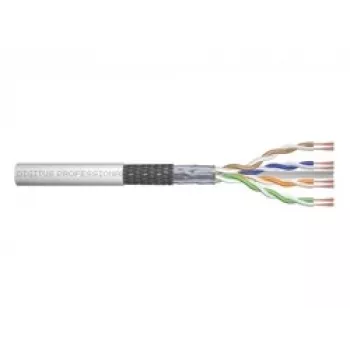 Sieťový kábel Digitus CAT 6 SF/UTP krútená dvojlinka patch kábel metráž 305 m sivý