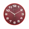 NeXtime hodiny 3053ro Dash Red, Ø35 cm, nástenné, červená/strieborná