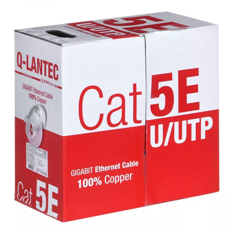 Q-LANTEC UTP kábel 4PR Cat.5e PVC 305m - Edycja LIMITOWANA (KIU5PVC305NC)