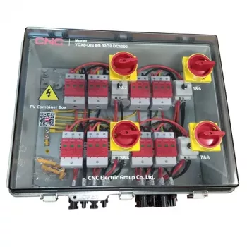 PV kombinátorová skriňa CNC NV822331 DC 8-in 8-out IP66