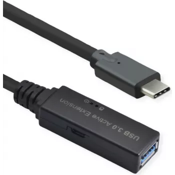 ROLINE Ultradlhý USB3.2 Gen1 predlžovací kábel C-A ST/BU 5m - kábel - digitálny/dátový - 5 m (12.04.1065)