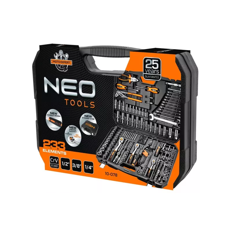 Neo 10-078 mechanická sada náradia 233 dielov