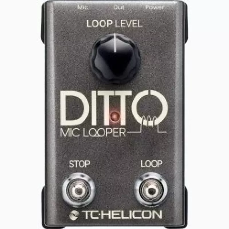 Mikrofónový looper TC‑Helicon Ditto Mic Looper s mikrofónovým vstupom (model 000-DDU01-00010)