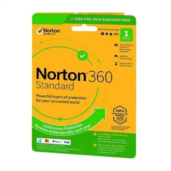 Norton 360 Standard | 1 zariadenie | 1 rok | 10 GB cloudového úložiska | EU | NON SUB |