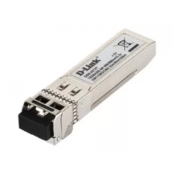D-Link 10GBase-SR SFP+ transceiver, 80/300 m, optické vlákno, 10000 Mbit/s, SFP+, LC, 50/125, 62,5/125 µm, SR