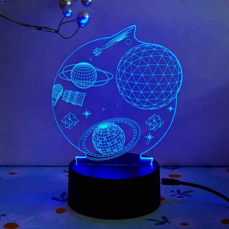 Manta SNL118RGB RGB 3D dekoratívna LED lampa