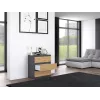 Topeshop M3 komoda ANTRACYT/ARTISAN