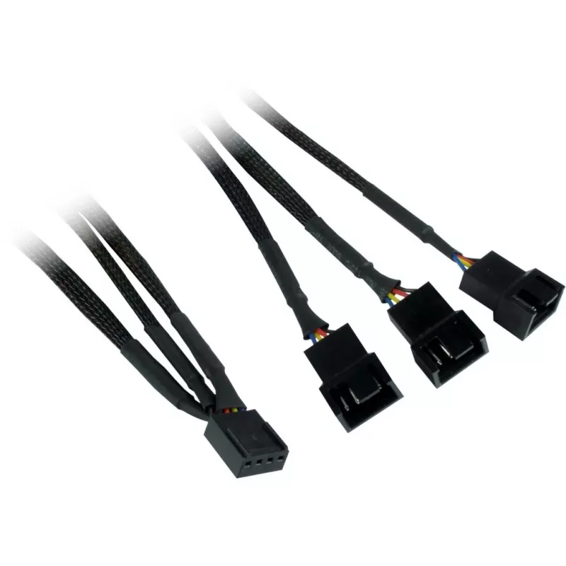 Inter-Tech Argus RS-06 sada ventilátorov RGB, 3 ks, 120 mm (120x120x25), RF, čierna/biela