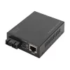 Digitus Gigabit PoE mediálny konvertor, RJ45 / SC, SM, PSE