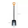 Fiskars Solid kovová lopata s D rukoväťou