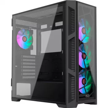PONOS Ultra, Midi Tower, PC, čierna, ATX, EATX, micro ATX, Mini-ITX, SPCC, skriňa