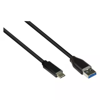Good Connections USB3.0 kábel A-USB-C čierny 3 m
