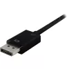 DisplayPort 1.2 > DVI24+1 konvertor, kábel čierny, 15 cm