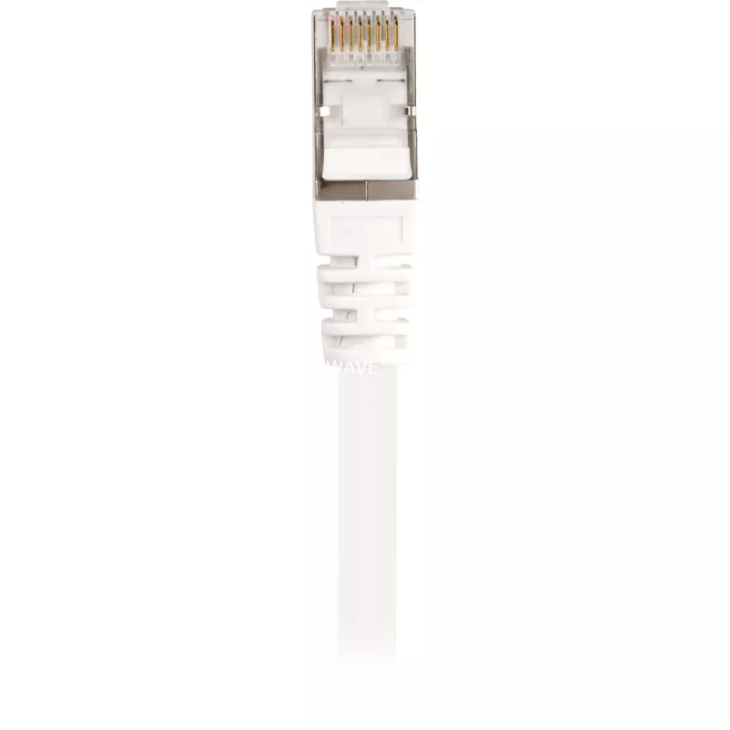 Patch kábel RJ45 konektor samec > RJ45 konektor samec CAT.6 S/FTP (biela, 1,5 metra)