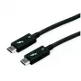 USB kábel ROLINE 11.02.9043 0,5 m USB 3.2 Gen 1 USB-C čierny