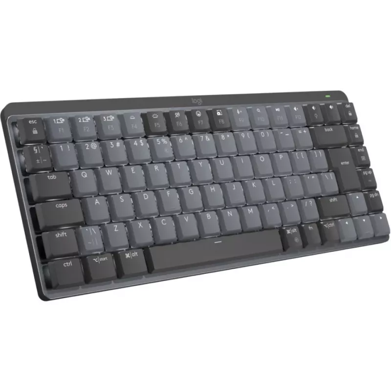 Logitech MX Mechanical Mini 920-010782 bezdrôtová podsvietená klávesnica, klikavé spínače, RF bezdrôtovo + Bluetooth LE, US International QWERTY, grafitová