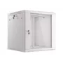 Lanberg nástenný inštalačný rozvádzač 19'' 12U 600x600mm sivý (sklenené dvere)