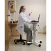 Ergotron StyleView vozík na notebook, SV10 – vozík na notebook – medicínsky – kov – biely, hliník – veľkosť obrazovky: do 43,2 cm (do 43,20 cm (17)) (SV10-1100-0)