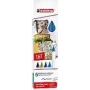 Sada fixiek Edding 4600 fixky, 5 kusov, viacfarebné, balenie box, vyrobené v Nemecku
