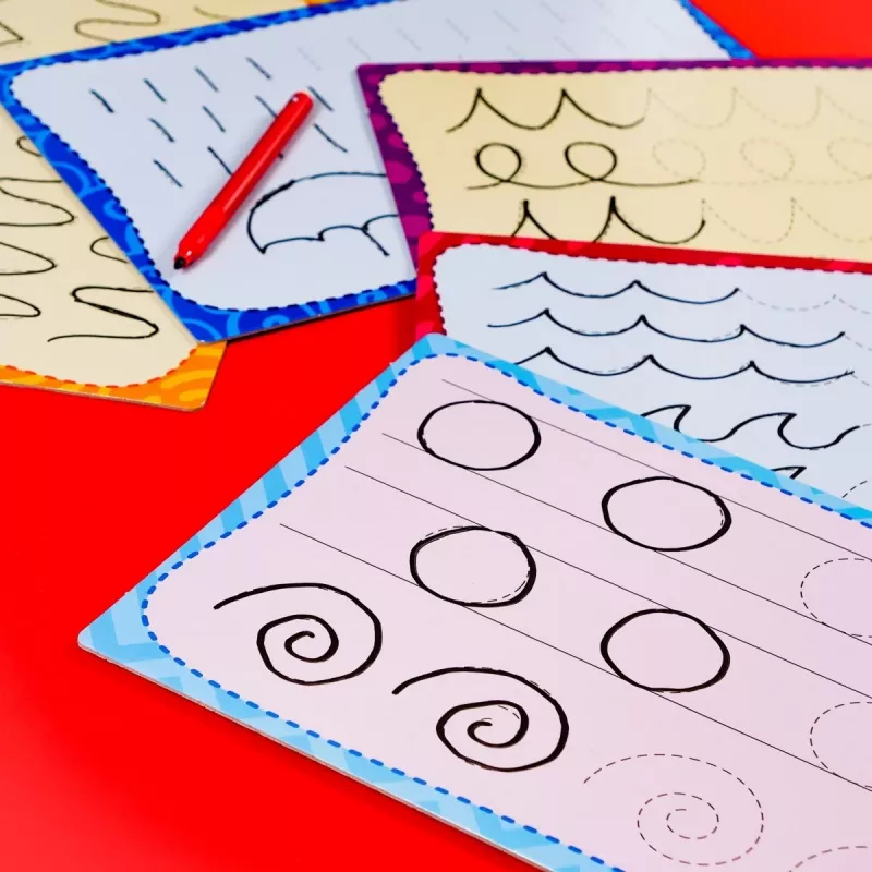 Montessori pero písacia škola vzdelávacia sada s 18 tabuľkami