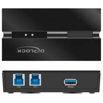 DeLOCK 11495 počítačový prepínač dát 5 Gbit/s čierna plast