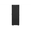 Lanberg FF01-6842-12BL 19-palcová voľne stojaca serverová skriňa 42U, 600x800 mm, sklenené dvere, LCD, IP20, na zloženie, čierna