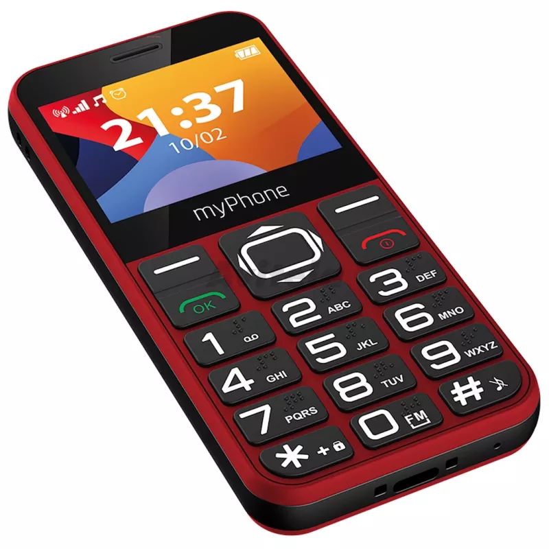 myPhone Halo 3 mobilný telefón, 2,31 palca IPS, Single SIM, 1000 mAh, červený