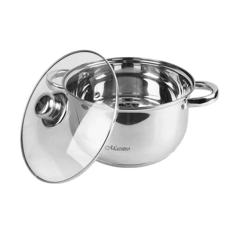 MAESTRO MR-2020-6M 6-dielna sada hrncov, nerez