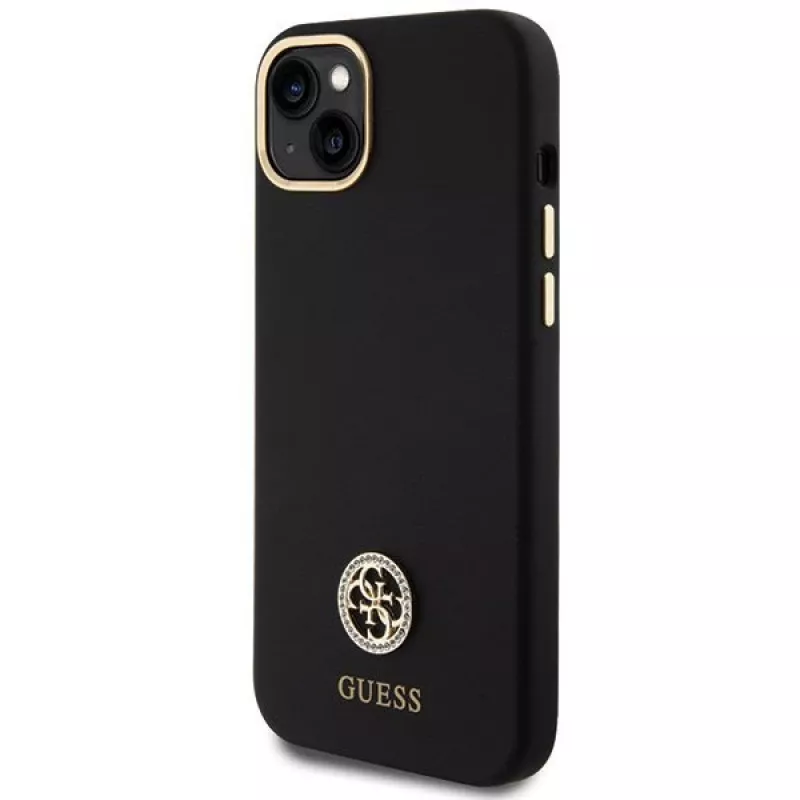 GUESS | GUHCP15M4DGPK | zadný kryt | Apple | iPhone 15 Plus/14 Plus | TPU, silikón, mikrovlákno | čierny
