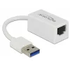 DeLOCK 65905 sieťový adaptér USB Type-A na Gigabit LAN, biely