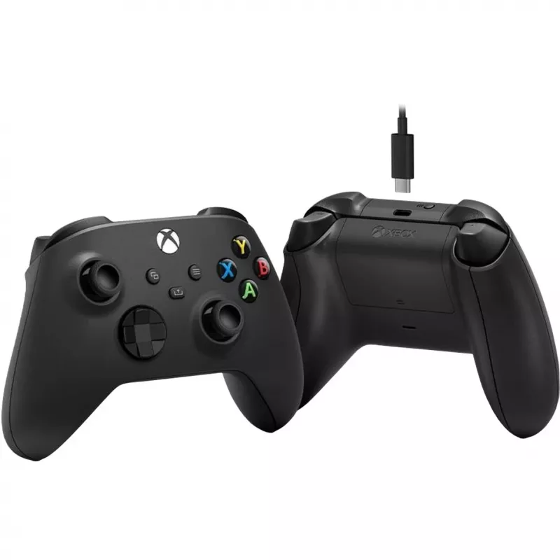 Microsoft Xbox Wireless Controller + USB-C kábel čierny gamepad analógový / digitálny PC, Xbox One, Xbox One S, Xbox One X, Xbox Series S, Xbox Series X