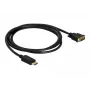 Delock kábel DisplayPort 1.1 konektor samec > DVI 24+1 konektor samec pasívny 1 m čierny (82590)