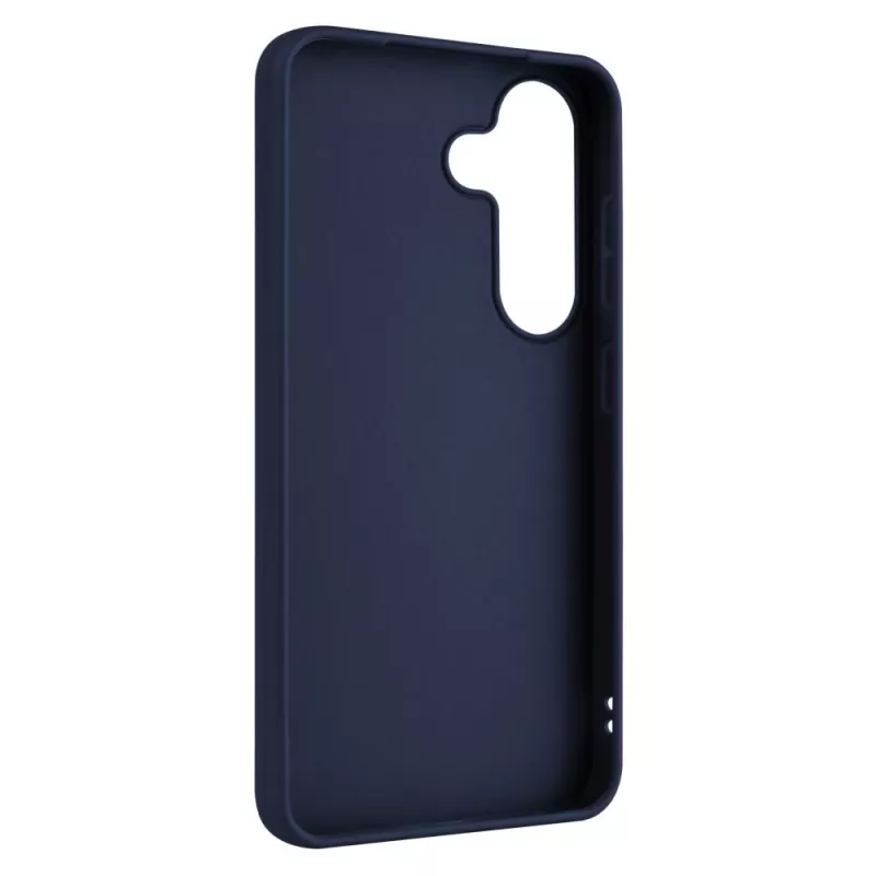 Zadný kryt na mobil FIXED pre Samsung Galaxy S25 – guma, modrý