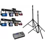 Sada LED laser bar EUROLITE 2x KLS PRO s Easy Show a 2x stojan M-4