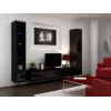 Cama vitrína VIGO '180' 180/40/30 čierna/čierna lesk