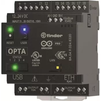 Finder Opta Advanced 8A.04.9.024.8320 PLC komunikačný modul 12 V/DC, 24 V/DC (8A.04.9.024.8320)