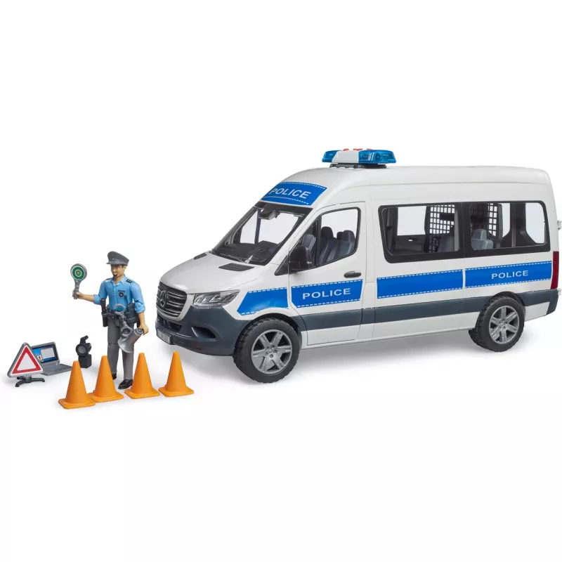 Mercedes-Benz Polizei Sprinter sada s figúrkou a svetelným/zvukovým modulom