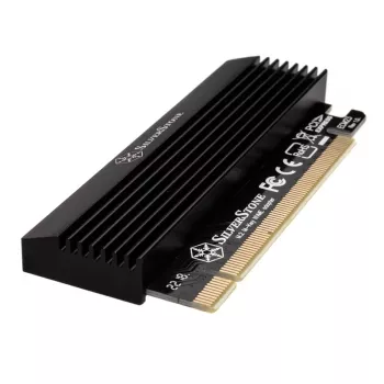 M.2 PCIe x4 adaptér s chladičom SILVERSTONE SST-ECM23 — M.2 NVMe na PCIe x4 (s aktívnym chladením)