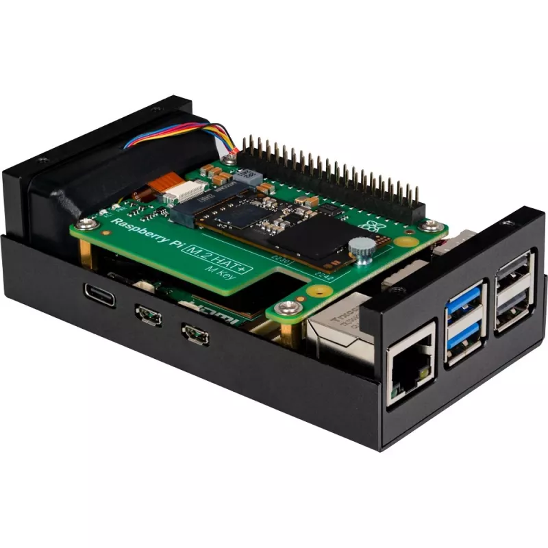 Raspberry Pi RB-ALUCASEP5-M2 čierna