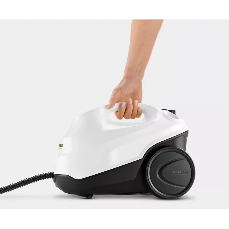 Parný čistič Kärcher SC 3 EasyFix Plus — 1 L nádrž na vodu, 1900 W, 3,5 bar tlak pary, biela